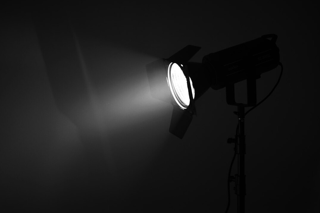 dramatic film lighting setup