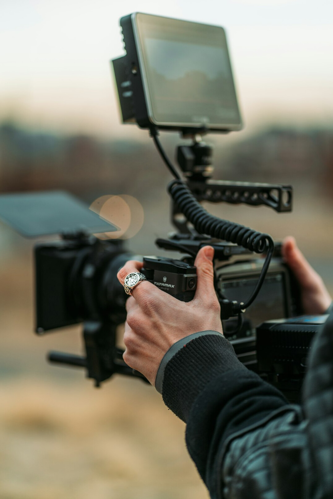 cinematographer with camera