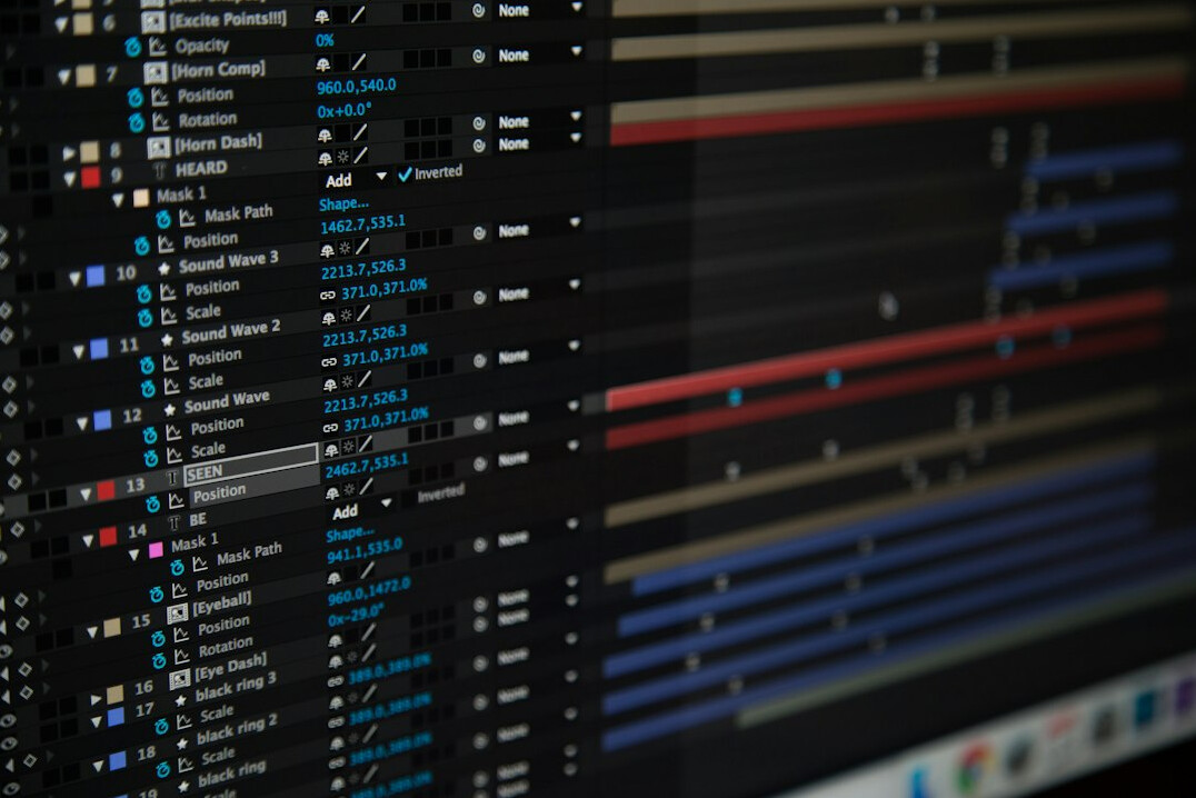 video editing software interface