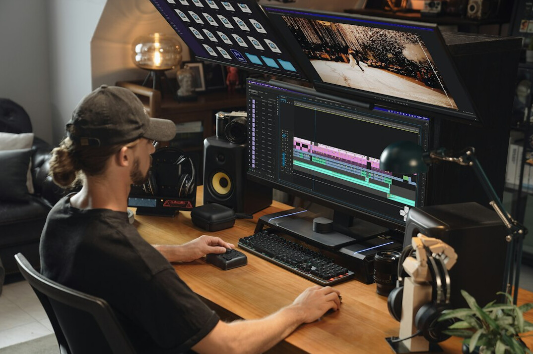 video editor adjusting shadows