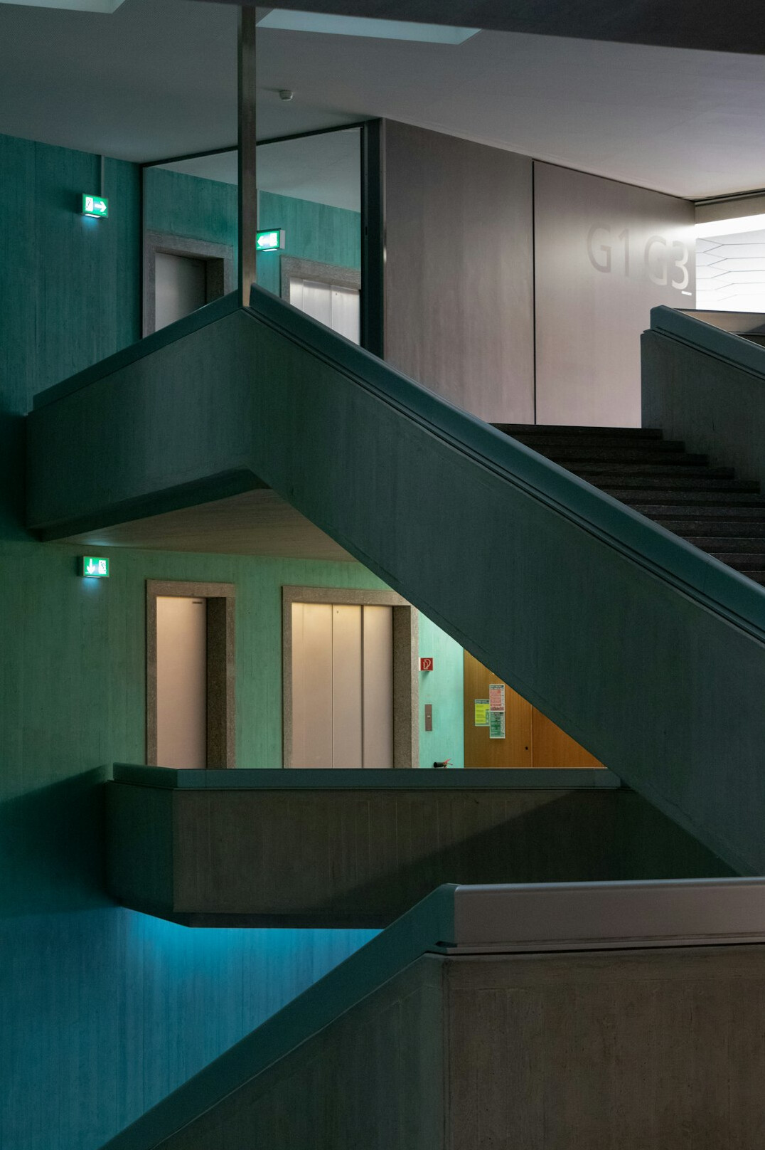 Modern media production office interior in Switzerland